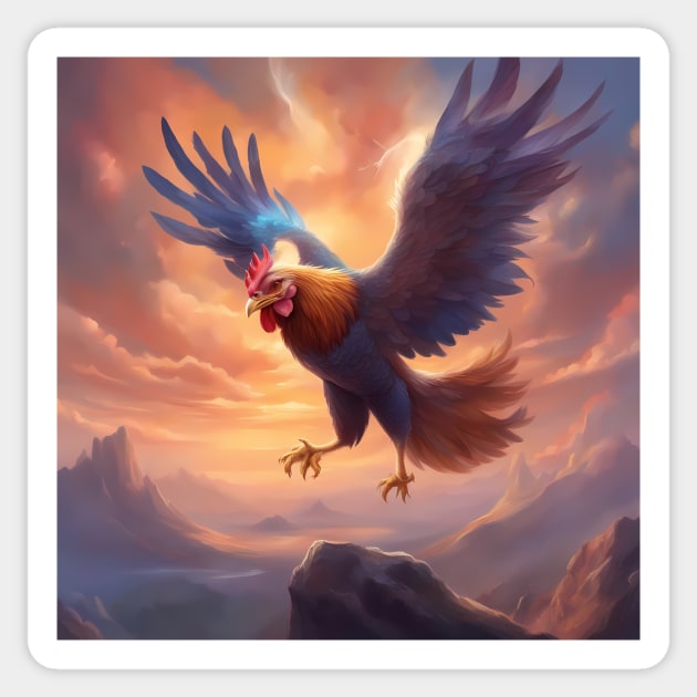 of all things chicken Sticker by animegirlnft